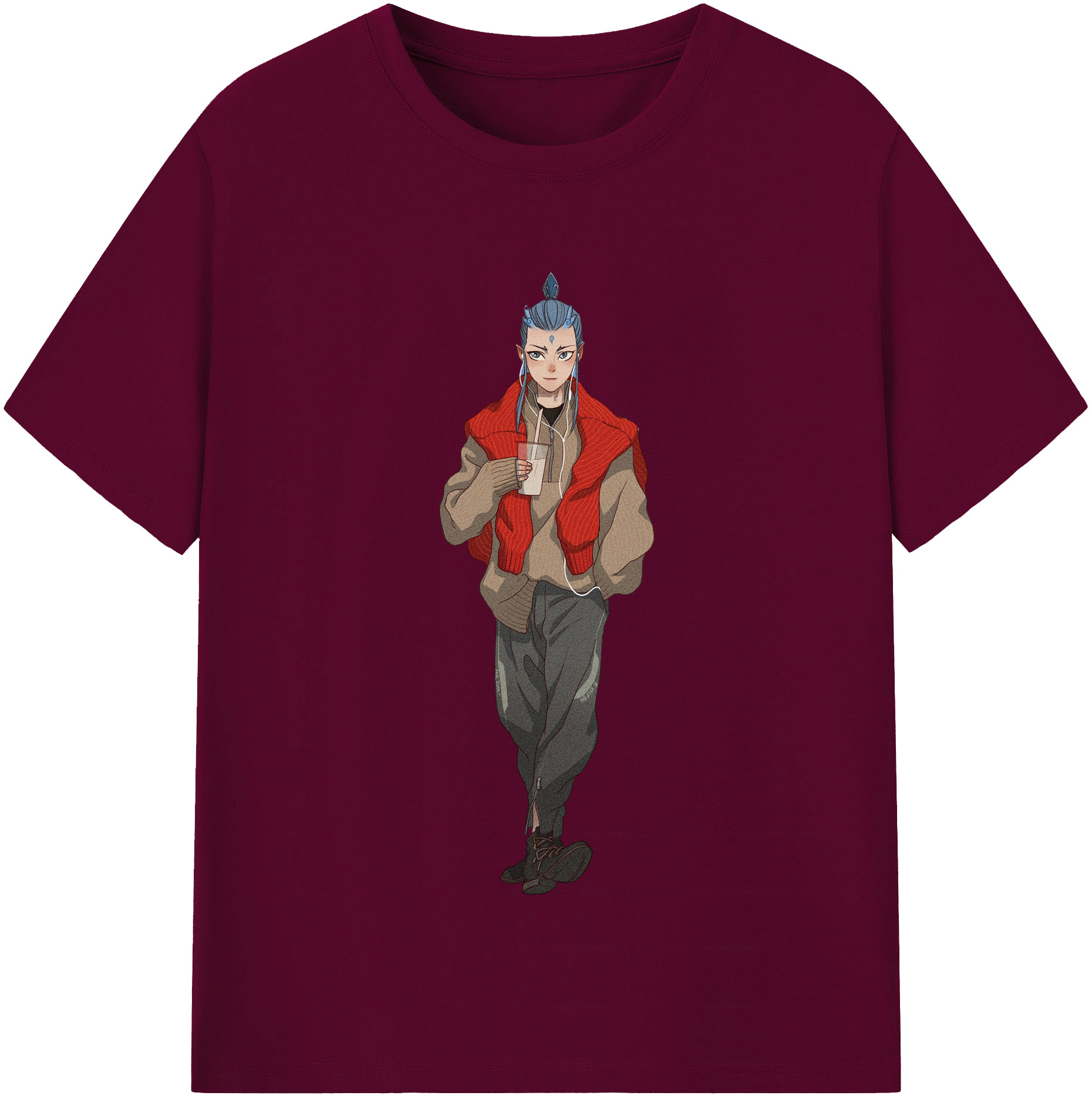（画像用） Ne Zha 2 ナタ 魔童の大暴れ レディースカジュアルプリントTシャツ（綿100％）